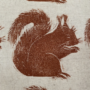 Cushion hand printed squirel2