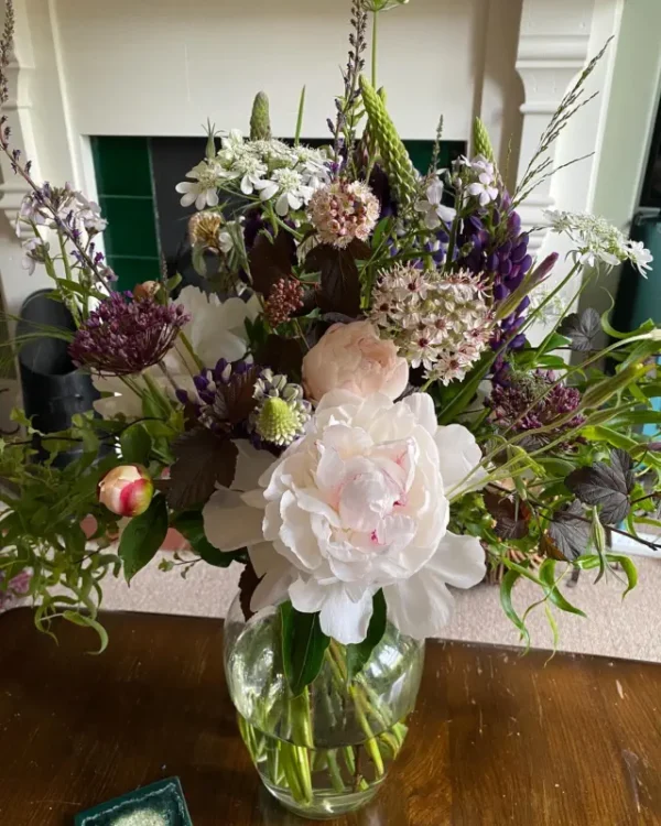 Peonies and Lupins
